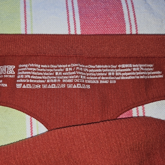 PINK Victoria's Secret Assorted Floral and Lace Thong Panties - Set Of 6 - Picture 13 of 14